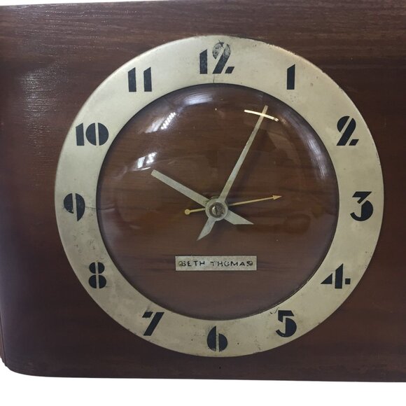 Seth Thomas antique 1930’s Art Deco RODSON Clock Wood *RARE * USA 8 X 6 - Picture 9 of 10